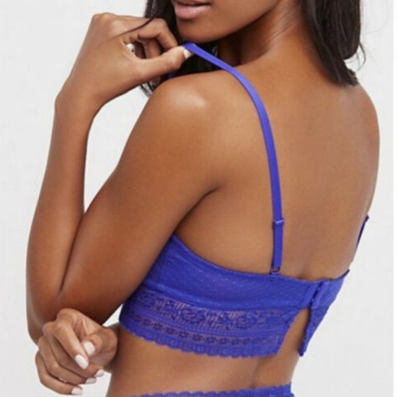 NEW! FP INTIMATELY get off my cloud blue lace bra - Picture 4 of 7
